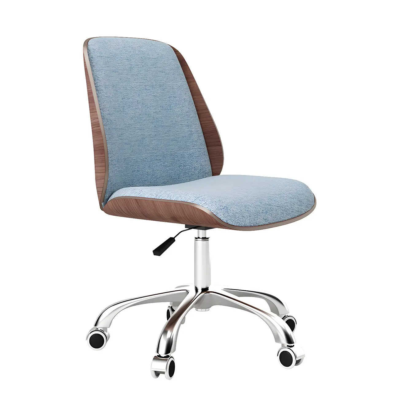 Modern Leather Upholstered Swivel Office Chair Image - 20 | homeyfad