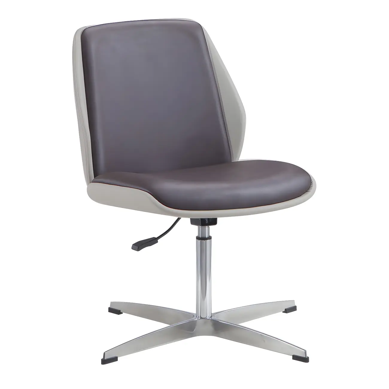 Modern Leather Upholstered Swivel Office Chair Image - 21 | homeyfad
