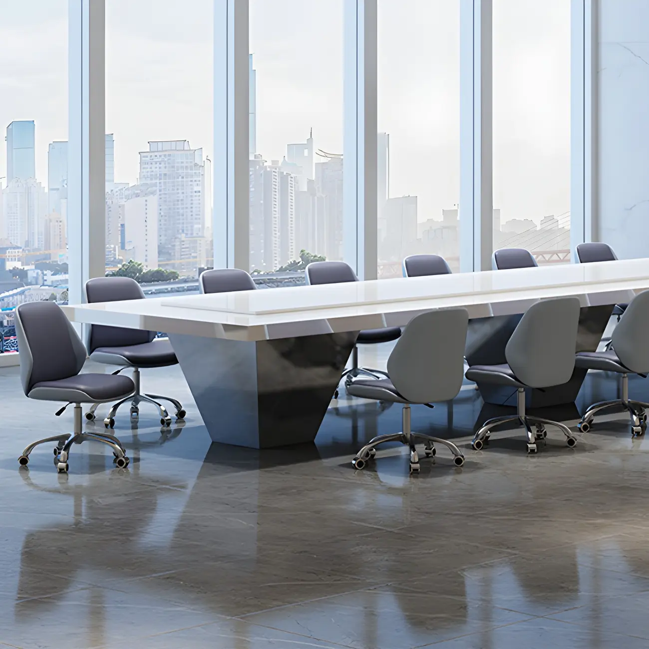 Modern Leather Upholstered Swivel Office Chair Image - 28 | homeyfad