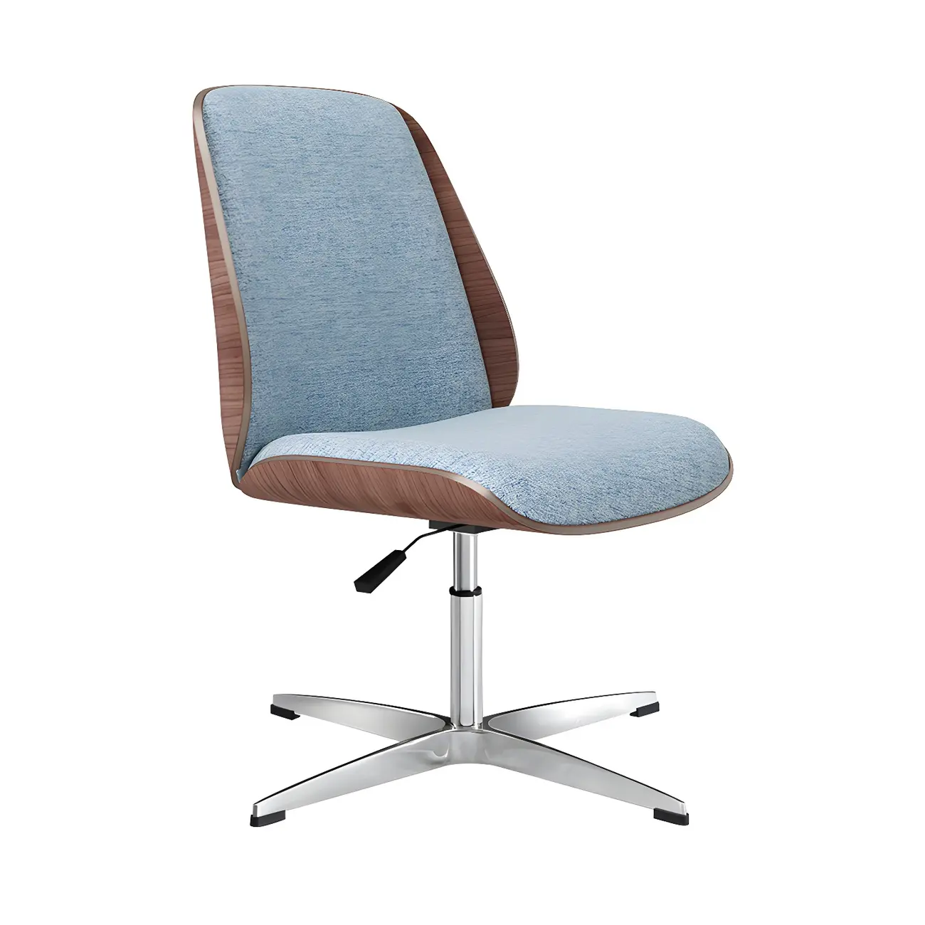 Modern Leather Upholstered Swivel Office Chair Image - 27 | homeyfad