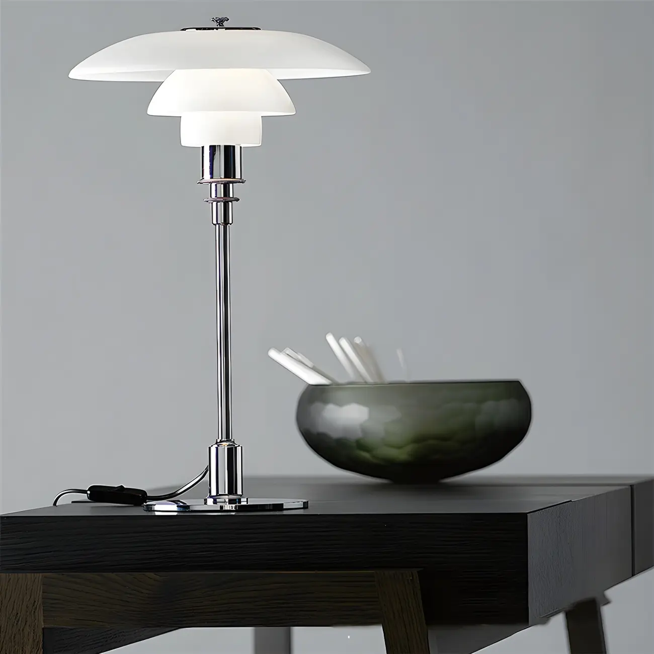 Post-Modern Tiered LED Table Lamp with Built-In Power Image - 3 | homeyfad