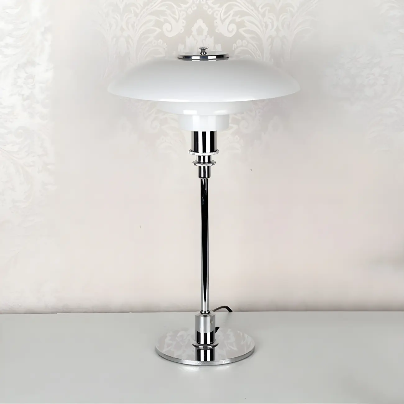 Post-Modern Tiered LED Table Lamp with Built-In Power Image - 8 | homeyfad