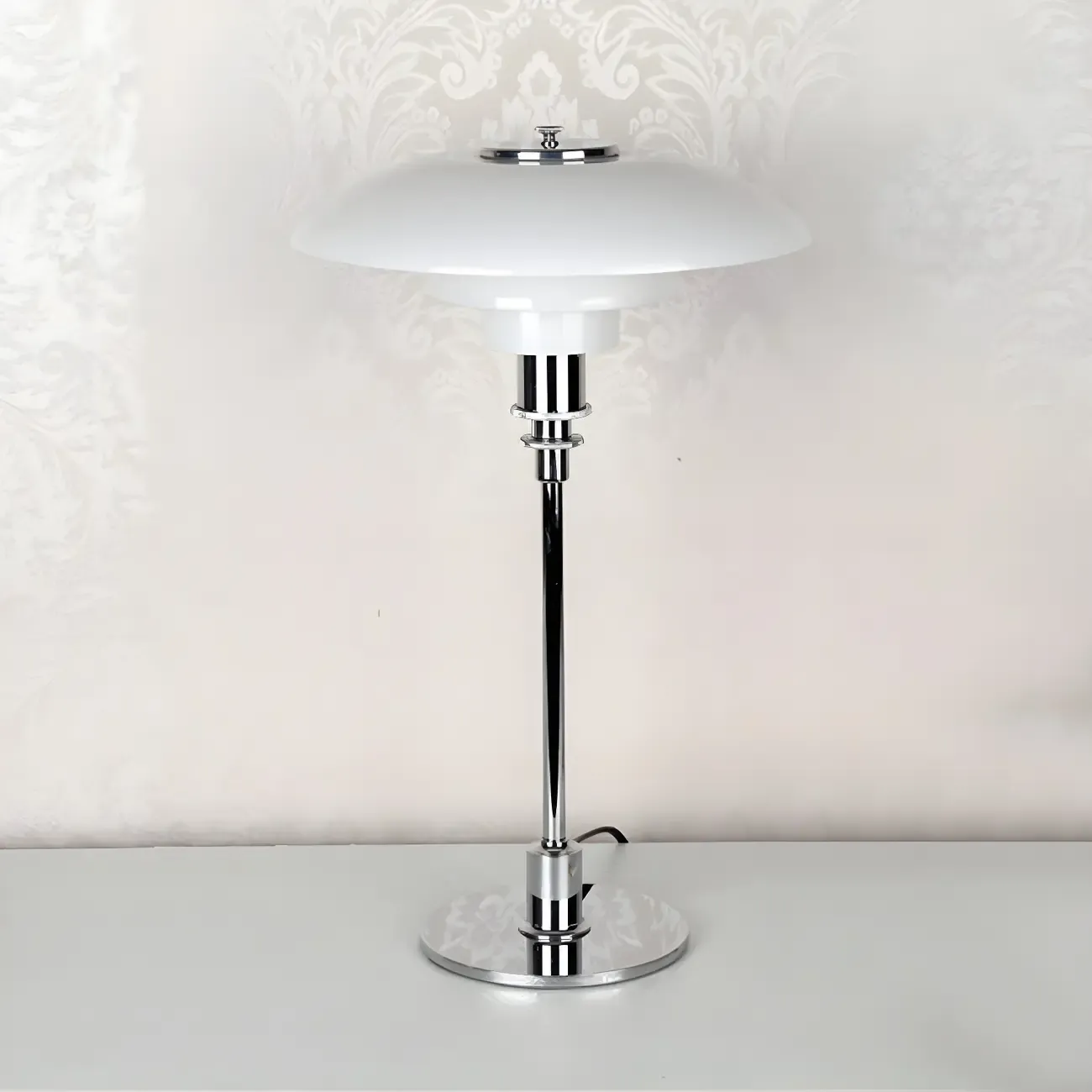 Post-Modern Tiered LED Table Lamp with Built-In Power Image - 8