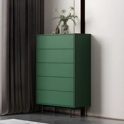 Traditional Wooden Dresser Chest in 6 Colors for Bedroom Image - 1