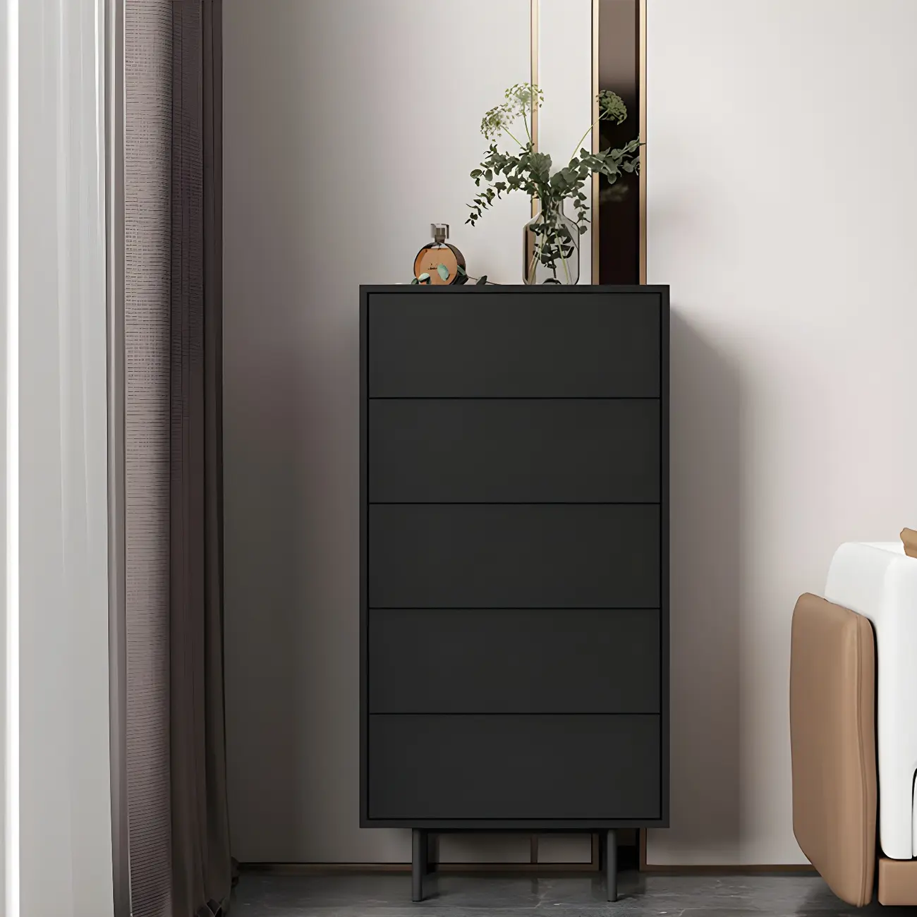 Traditional Wooden Dresser Chest in 6 Colors for Bedroom Image - 5 | homeyfad