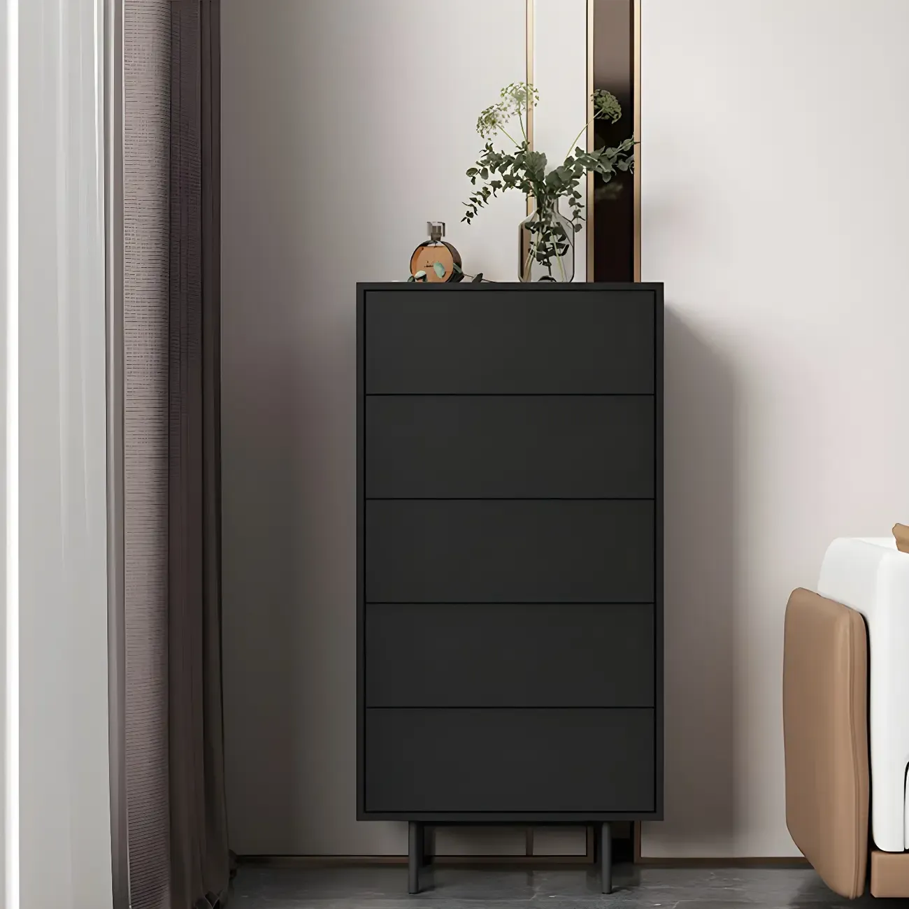 Traditional Wooden Dresser Chest in 6 Colors for Bedroom Image - 5