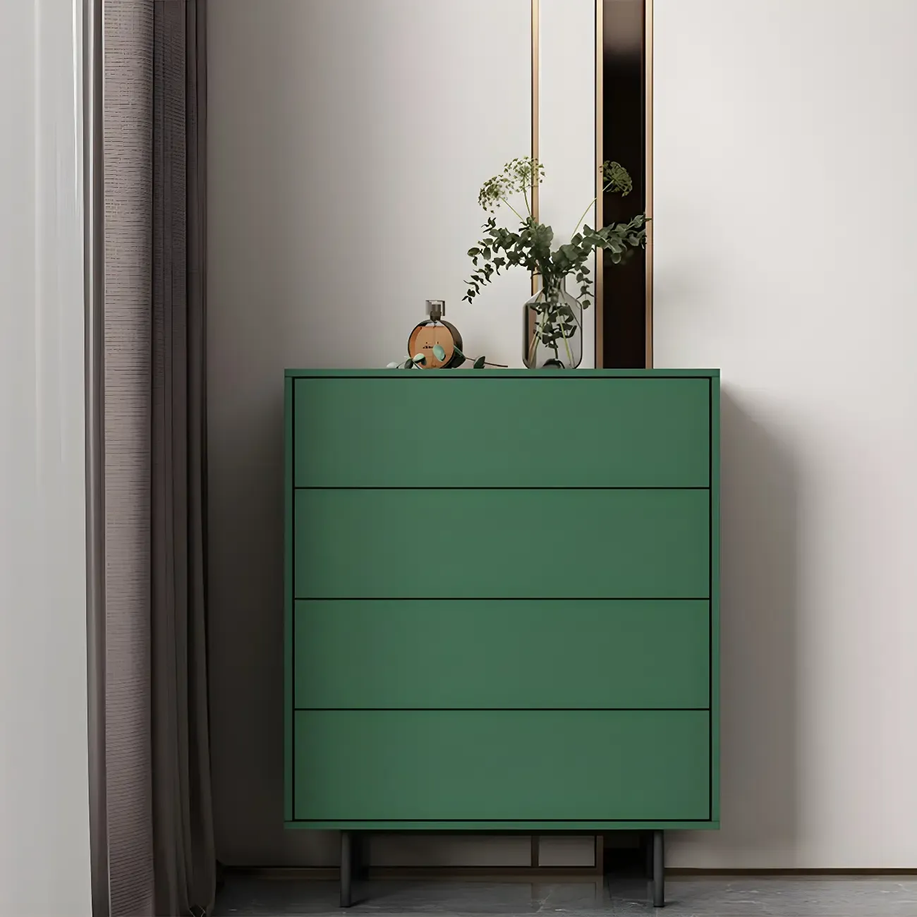 Traditional Wooden Dresser Chest in 6 Colors for Bedroom Image - 18
