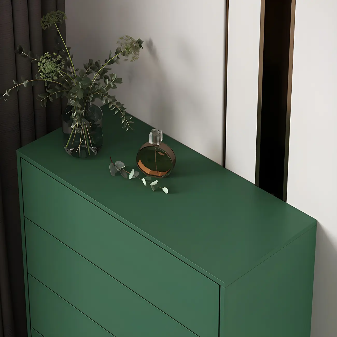 Traditional Wooden Dresser Chest in 6 Colors for Bedroom Image - 19 | homeyfad