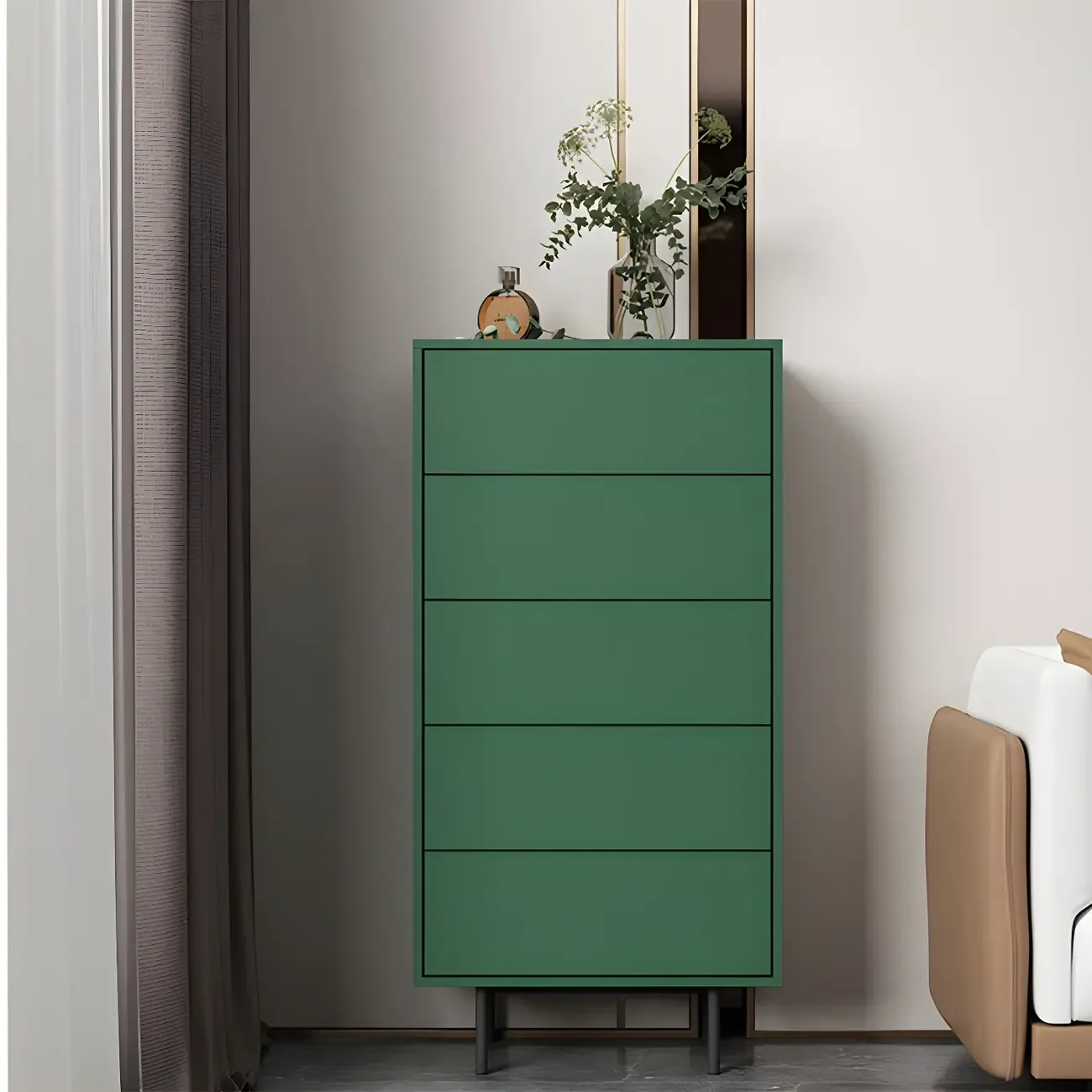 Traditional Wooden Dresser Chest in 6 Colors for Bedroom Image - 21