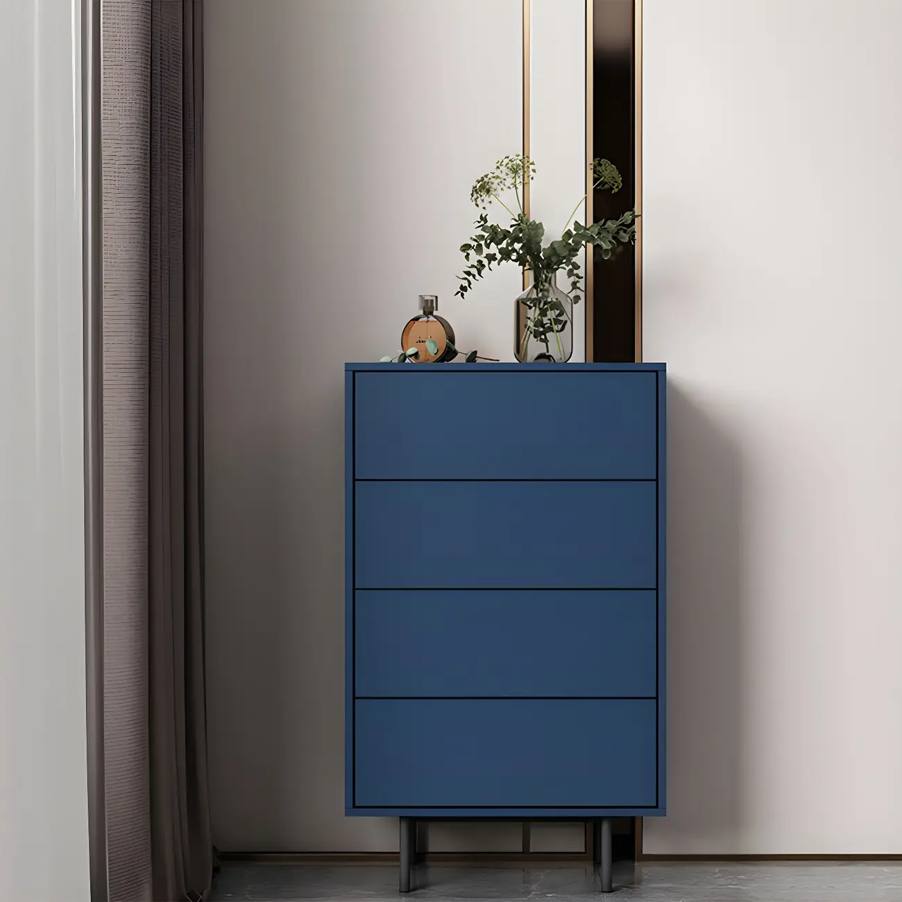 Traditional Wooden Dresser Chest in 6 Colors for Bedroom Image - 23 | homeyfad