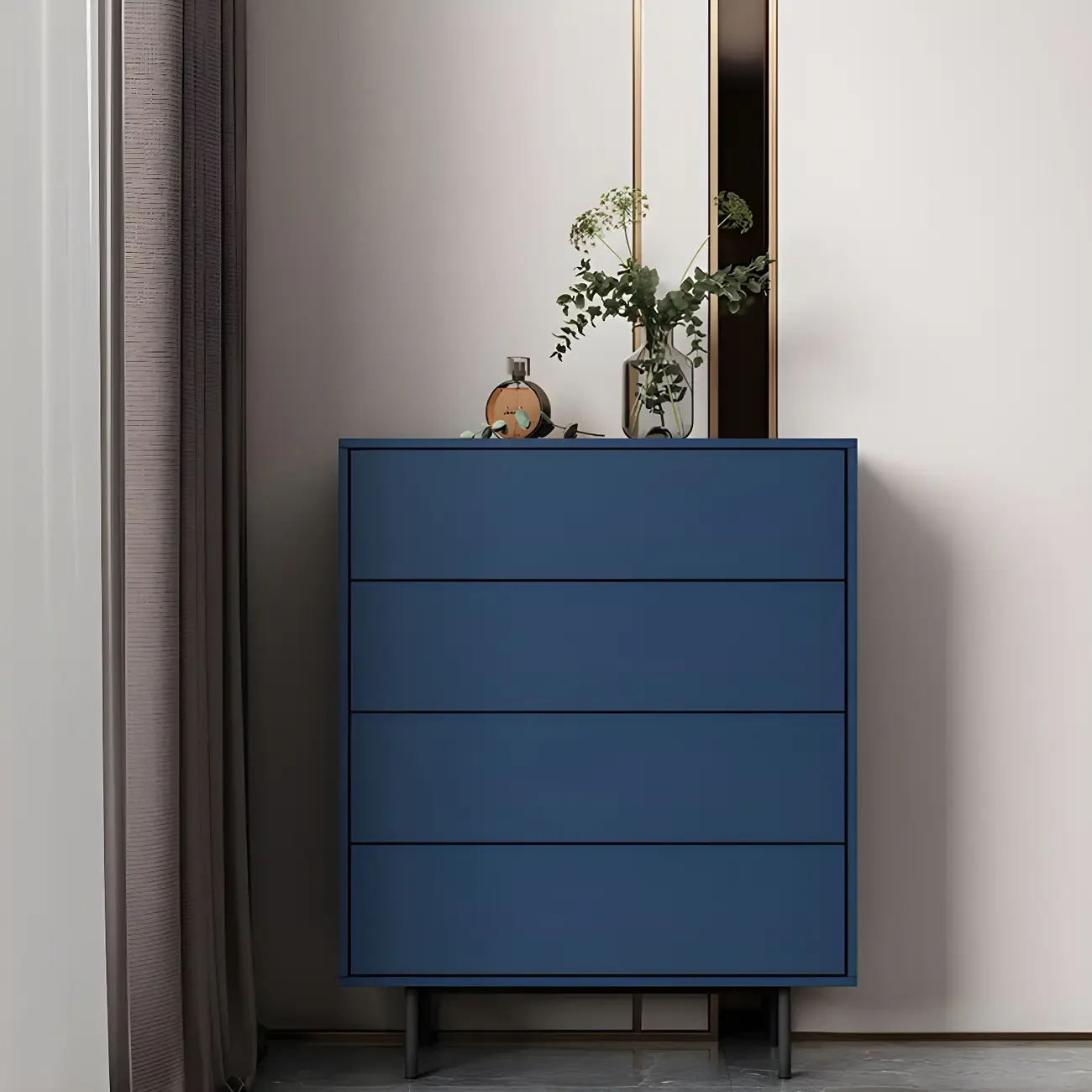 Traditional Wooden Dresser Chest in 6 Colors for Bedroom Image - 24
