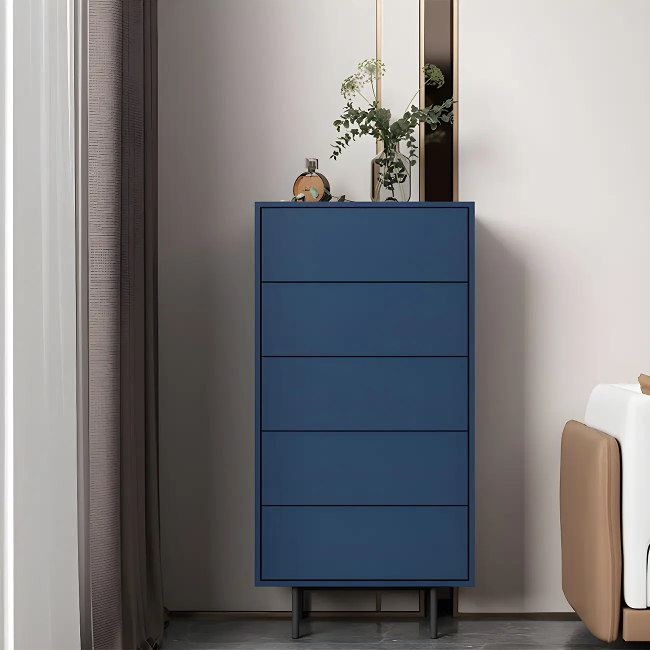 Traditional Wooden Dresser Chest in 6 Colors for Bedroom Image - 4 | homeyfad