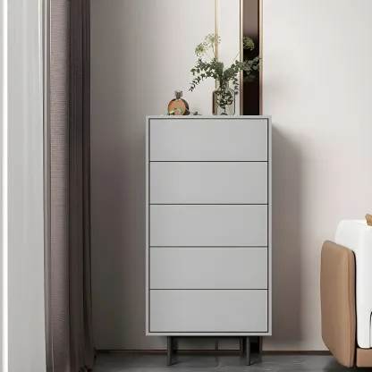 Traditional Wooden Dresser Chest in 6 Colors for Bedroom Image - 6