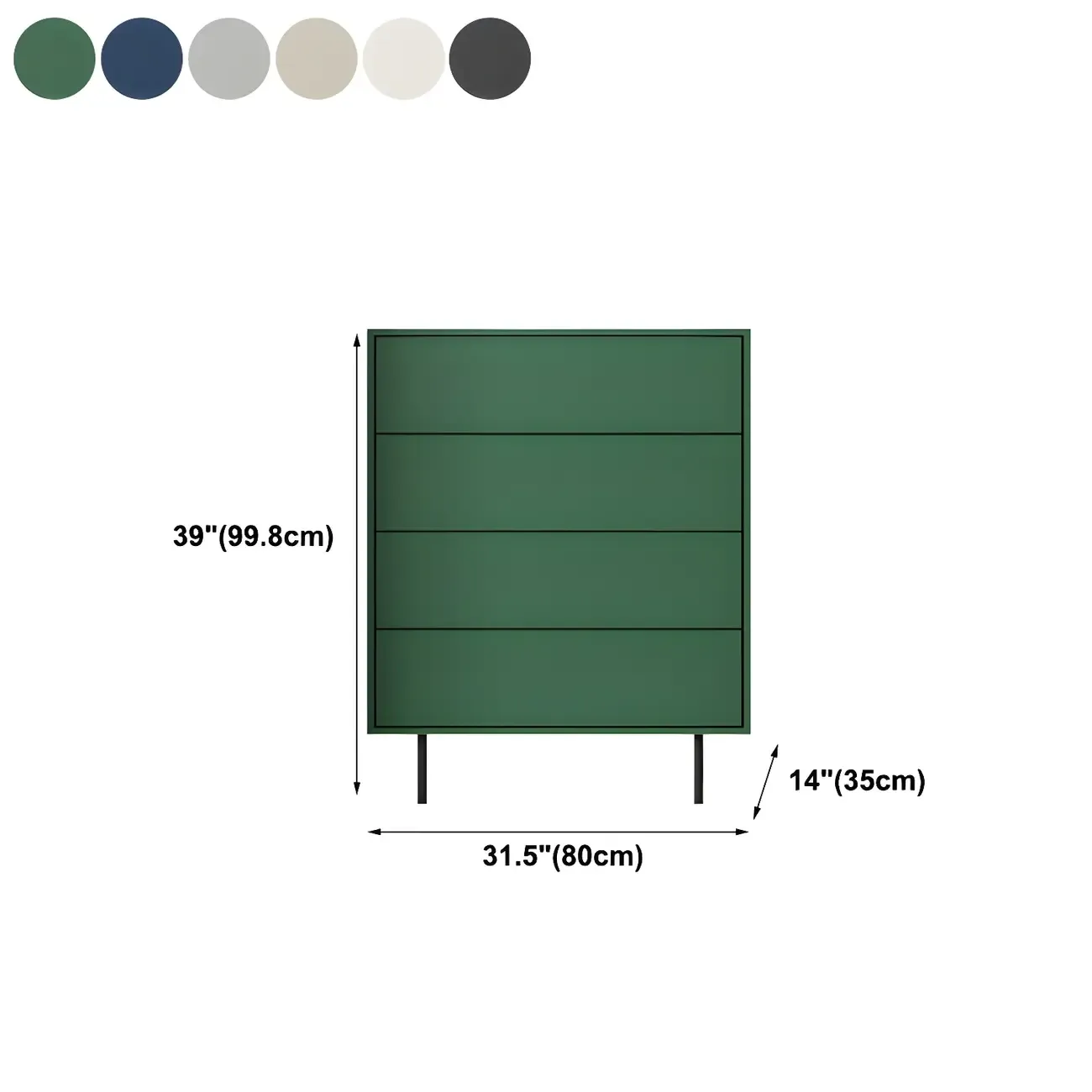 Traditional Wooden Dresser Chest in 6 Colors for Bedroom Image - 27