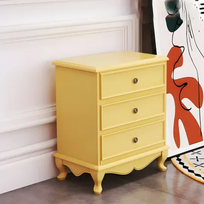 Traditional Yellow Wooden Dressers & Chests with Drawers  Image - 7