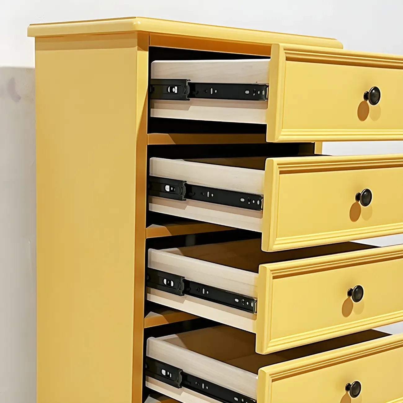 Traditional Yellow Wooden Dressers & Chests with Drawers Image - 10