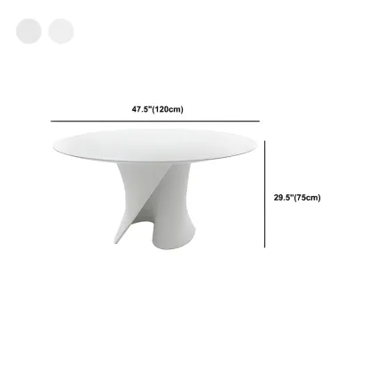 Solid Color Abstract Modern Round Wood Coffee Table Image - 13