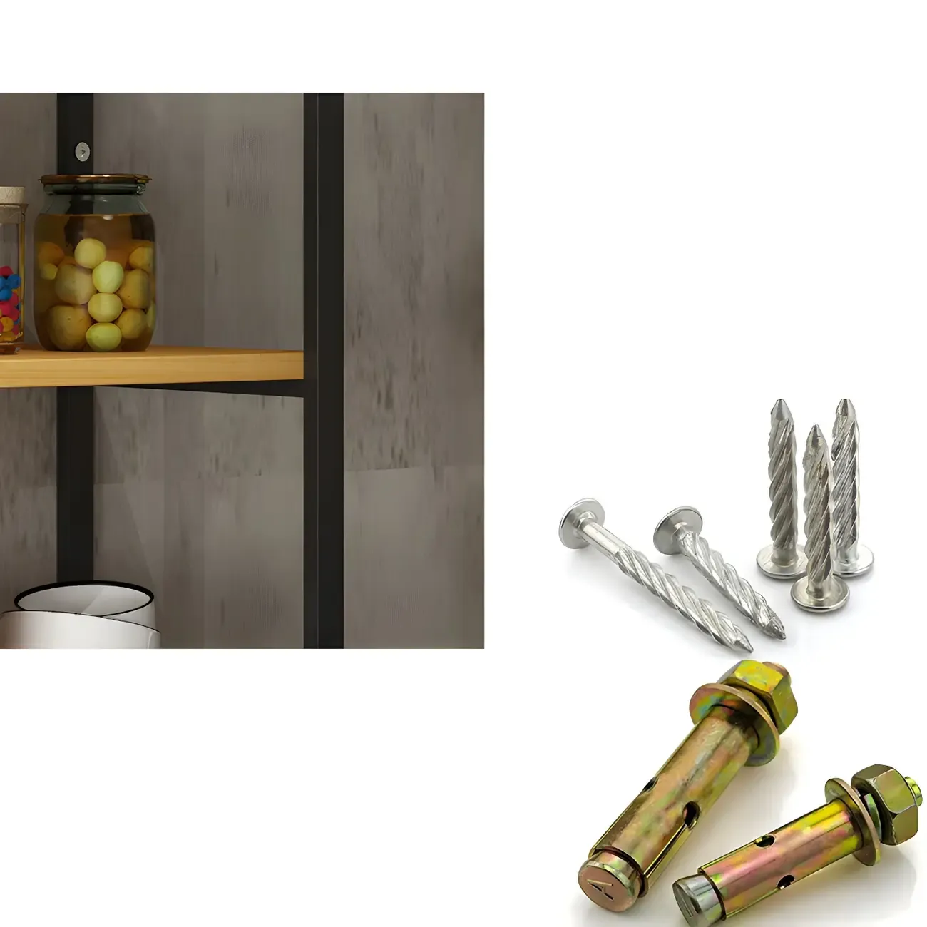 Industrial Wall-Mounted 3-Tier Wood Display Shelf Image - 14