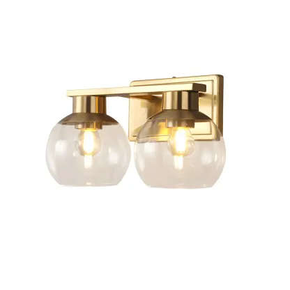 Modern Gold Globe Multi Light for Bathroom Vanity Image - 11