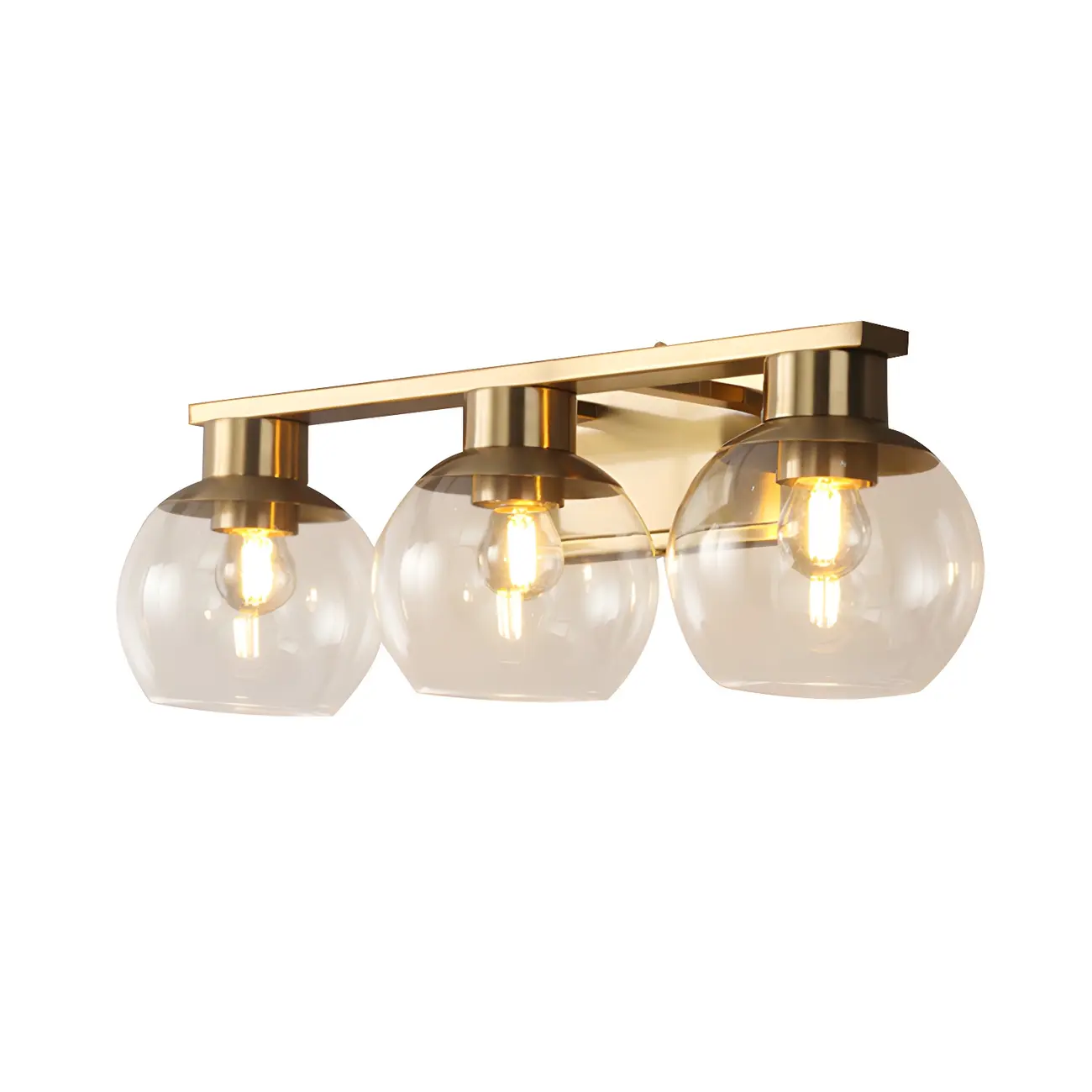 Modern Gold Globe Multi Light for Bathroom Vanity Image - 12 | homeyfad