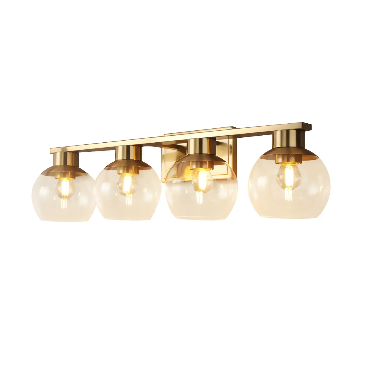 Modern Gold Globe Multi Light for Bathroom Vanity Image - 13 | homeyfad