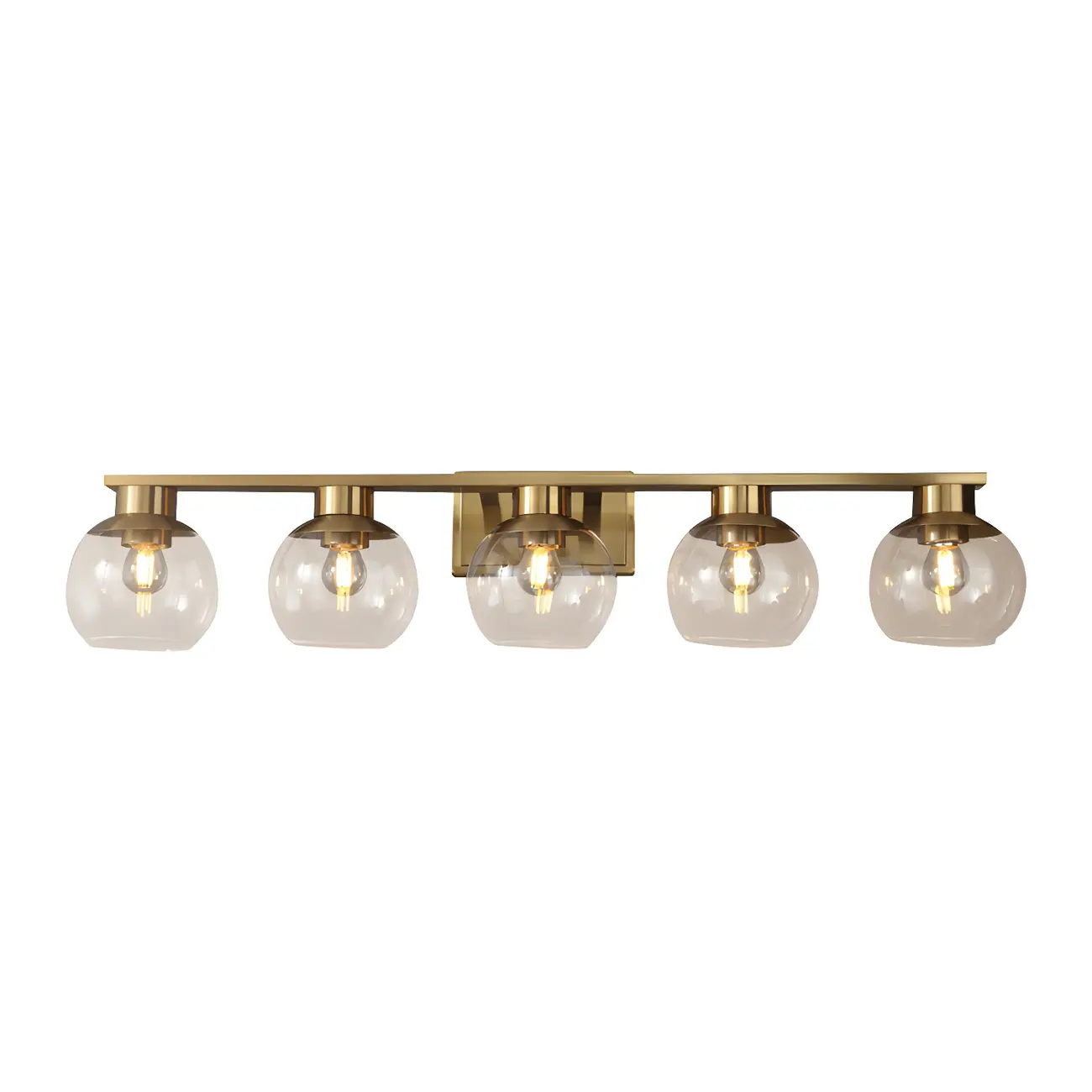 Modern Gold Globe Multi Light for Bathroom Vanity Image - 14 | homeyfad