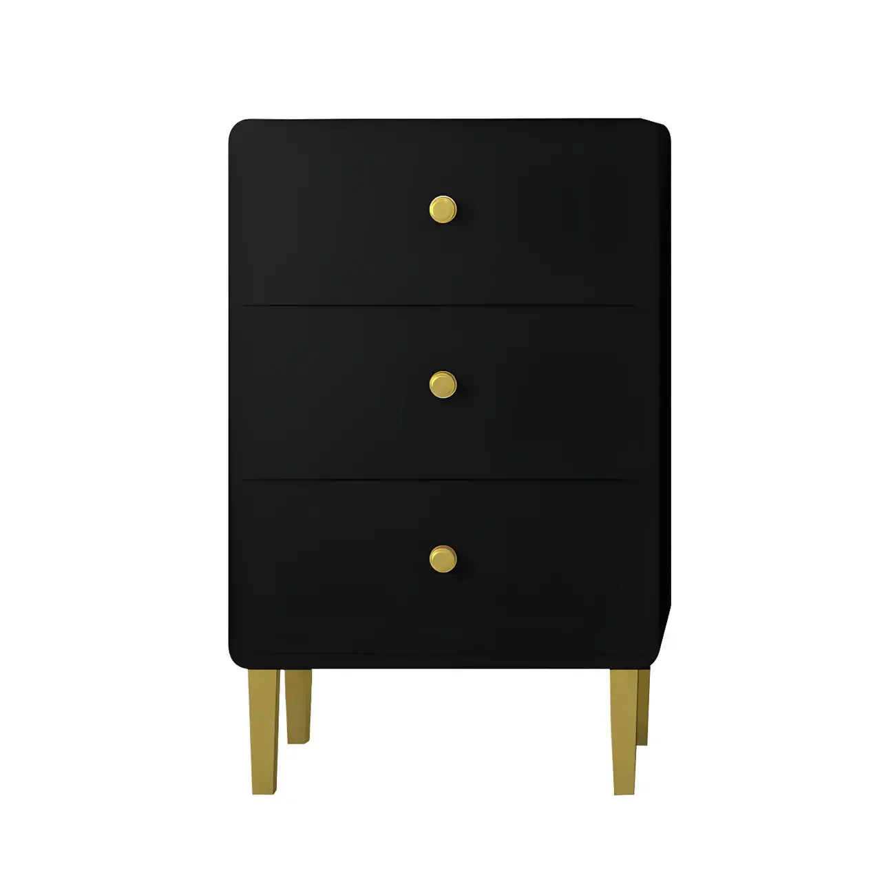 Elegant White Wooden Dressers with Metal Legs for Bedroom Image - 2
