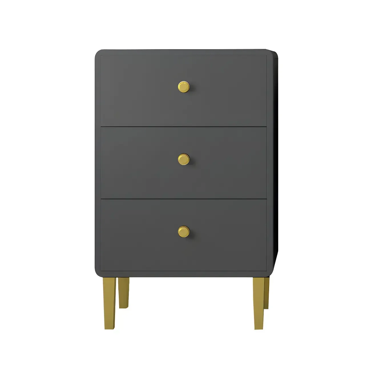 Elegant White Wooden Dressers with Metal Legs for Bedroom Image - 3