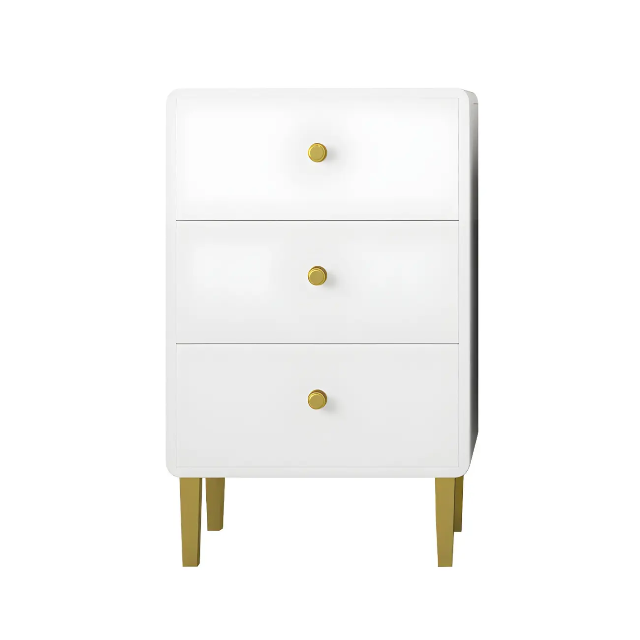 Elegant White Wooden Dressers with Metal Legs for Bedroom Image - 5 | homeyfad