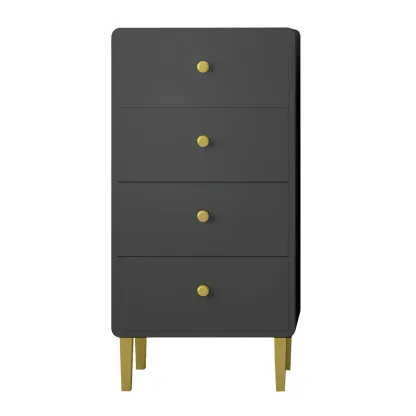 Elegant White Wooden Dressers with Metal Legs for Bedroom Image - 9