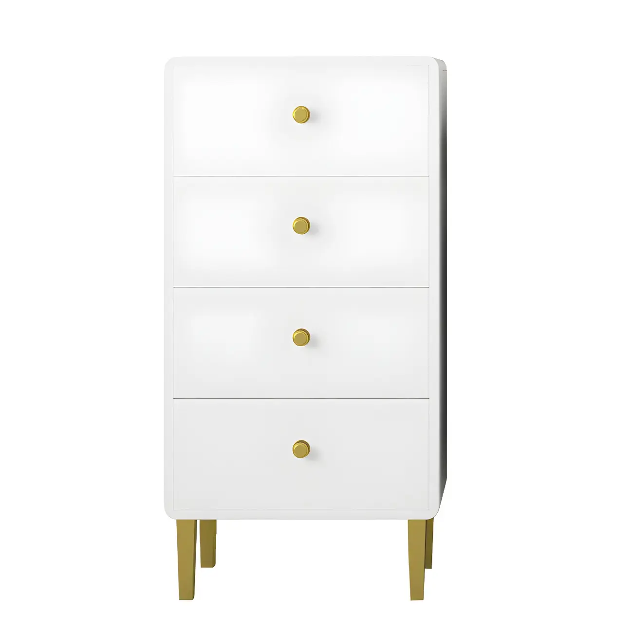 Elegant White Wooden Dressers with Metal Legs for Bedroom Image - 11 | homeyfad