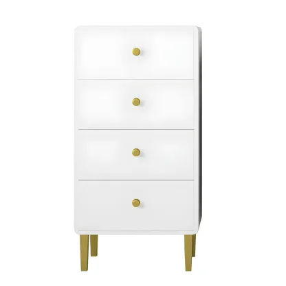 Elegant White Wooden Dressers with Metal Legs for Bedroom Image - 11