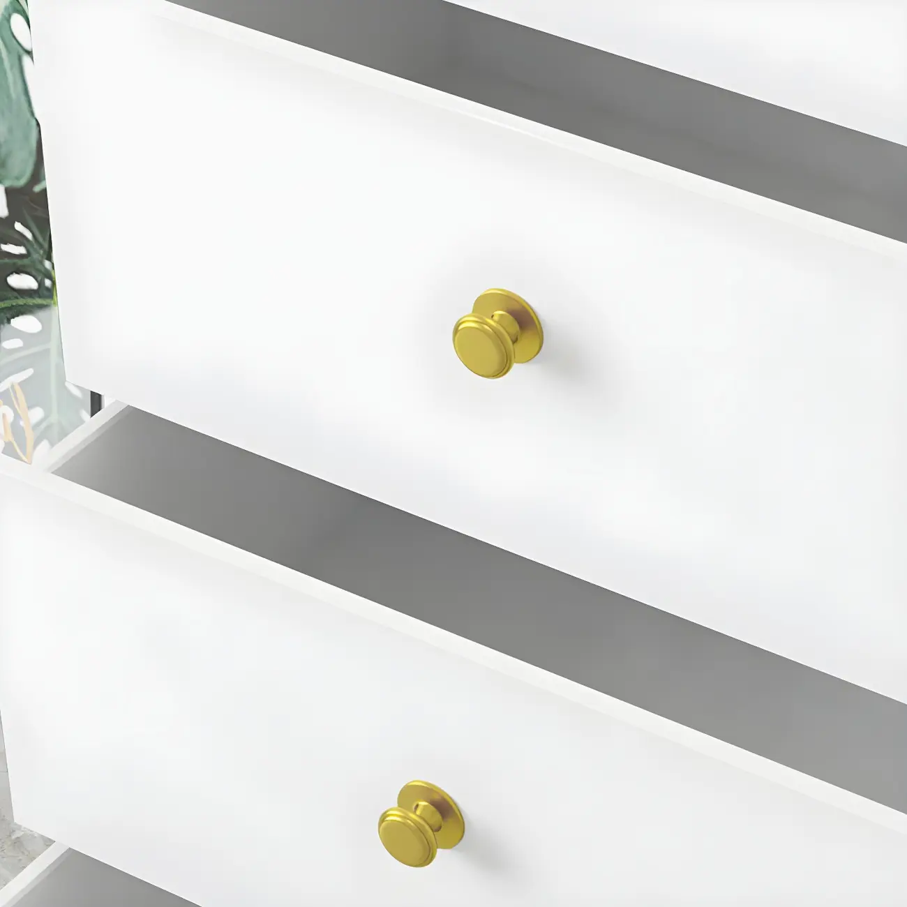 Elegant White Wooden Dressers with Metal Legs for Bedroom Image - 12 | homeyfad