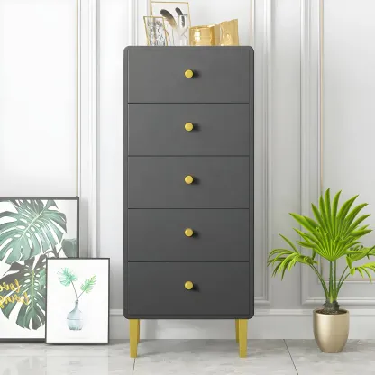 Elegant White Wooden Dressers with Metal Legs for Bedroom Image - 15