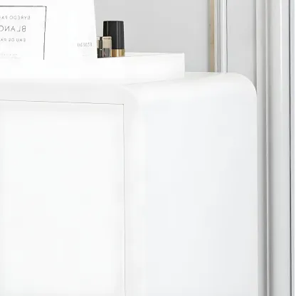 Elegant White Wooden Dressers with Metal Legs for Bedroom Image - 16