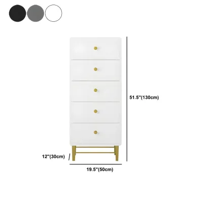 Elegant White Wooden Dressers with Metal Legs for Bedroom Image - 24