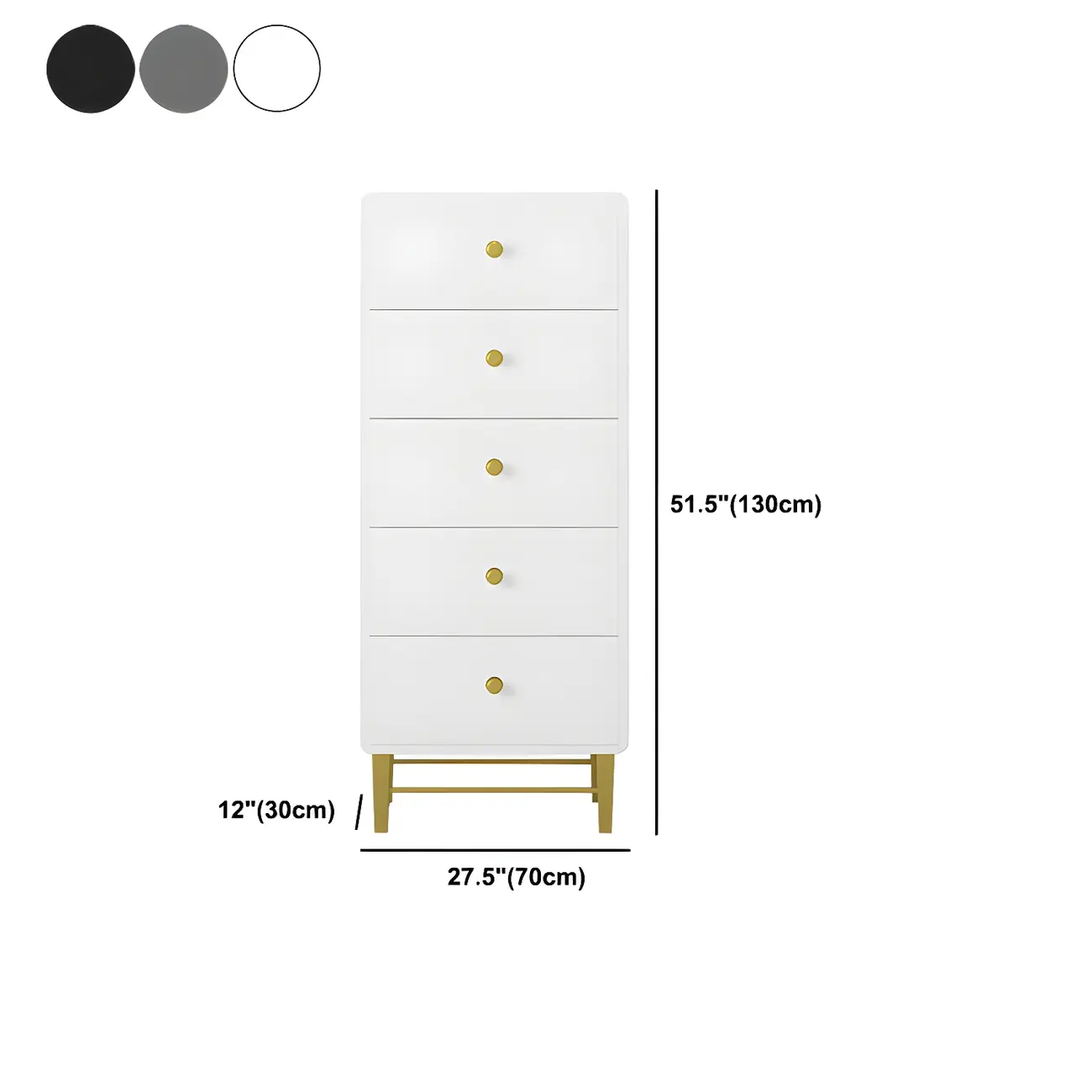 Elegant White Wooden Dressers with Metal Legs for Bedroom Image - 27 | homeyfad