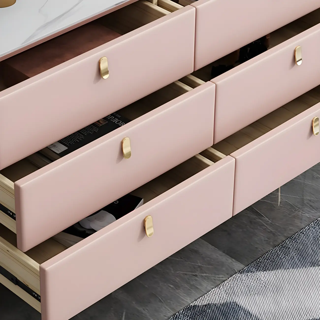 Modern Stone Dressers & Chests with Small Storage Image - 12 | homeyfad