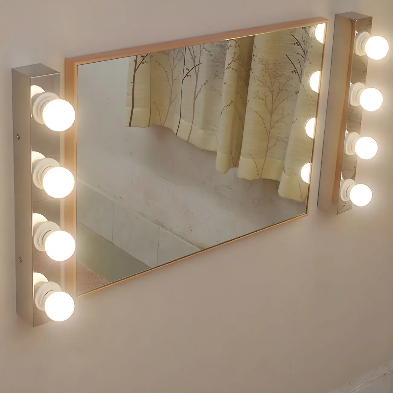 Modern Chrome Globe Bulb Bathroom Vanity Light Image - 3