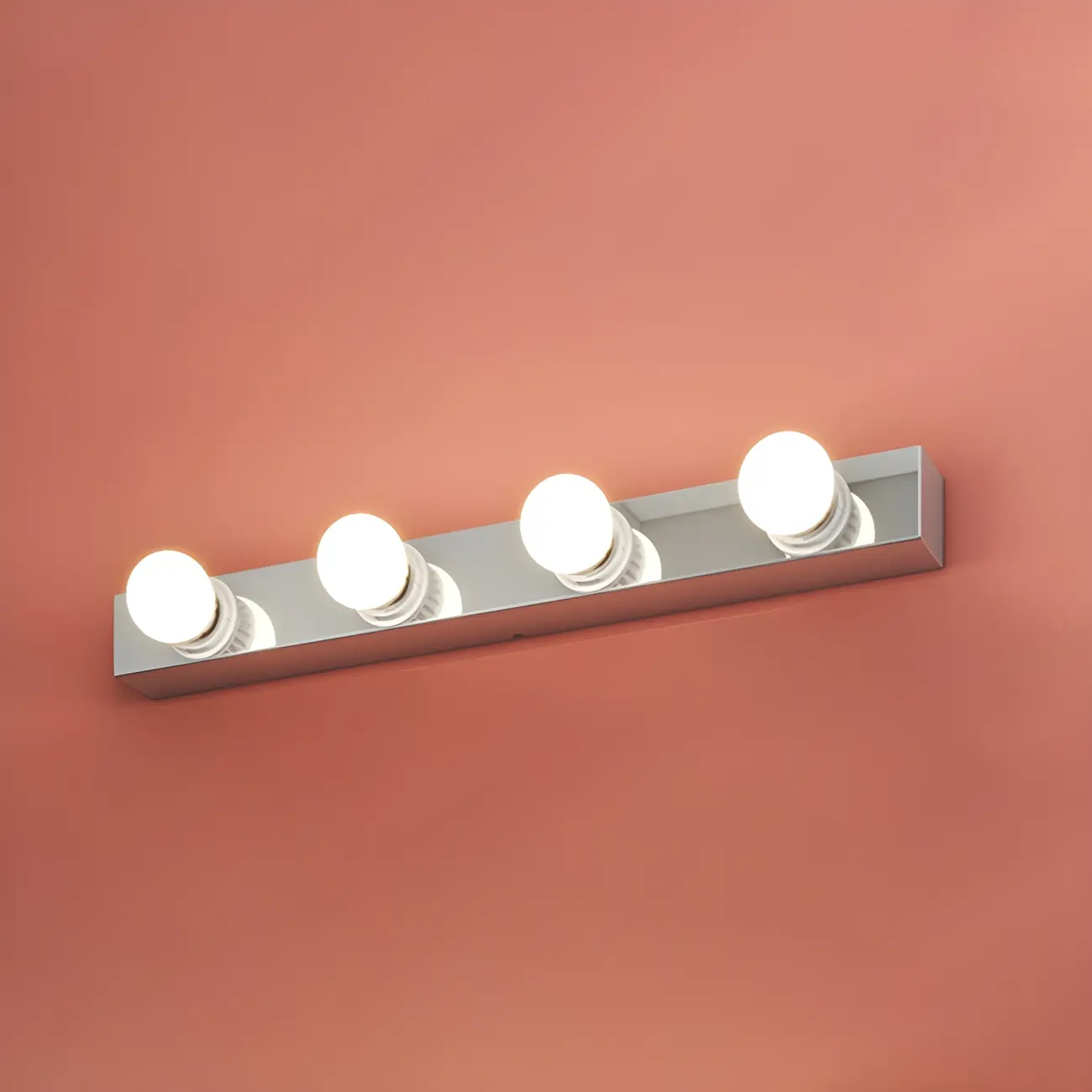 Modern Chrome Globe Bulb Bathroom Vanity Light Image - 7 | homeyfad