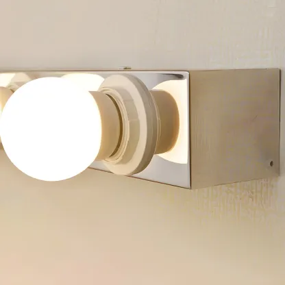 Modern Chrome Globe Bulb Bathroom Vanity Light Image - 10