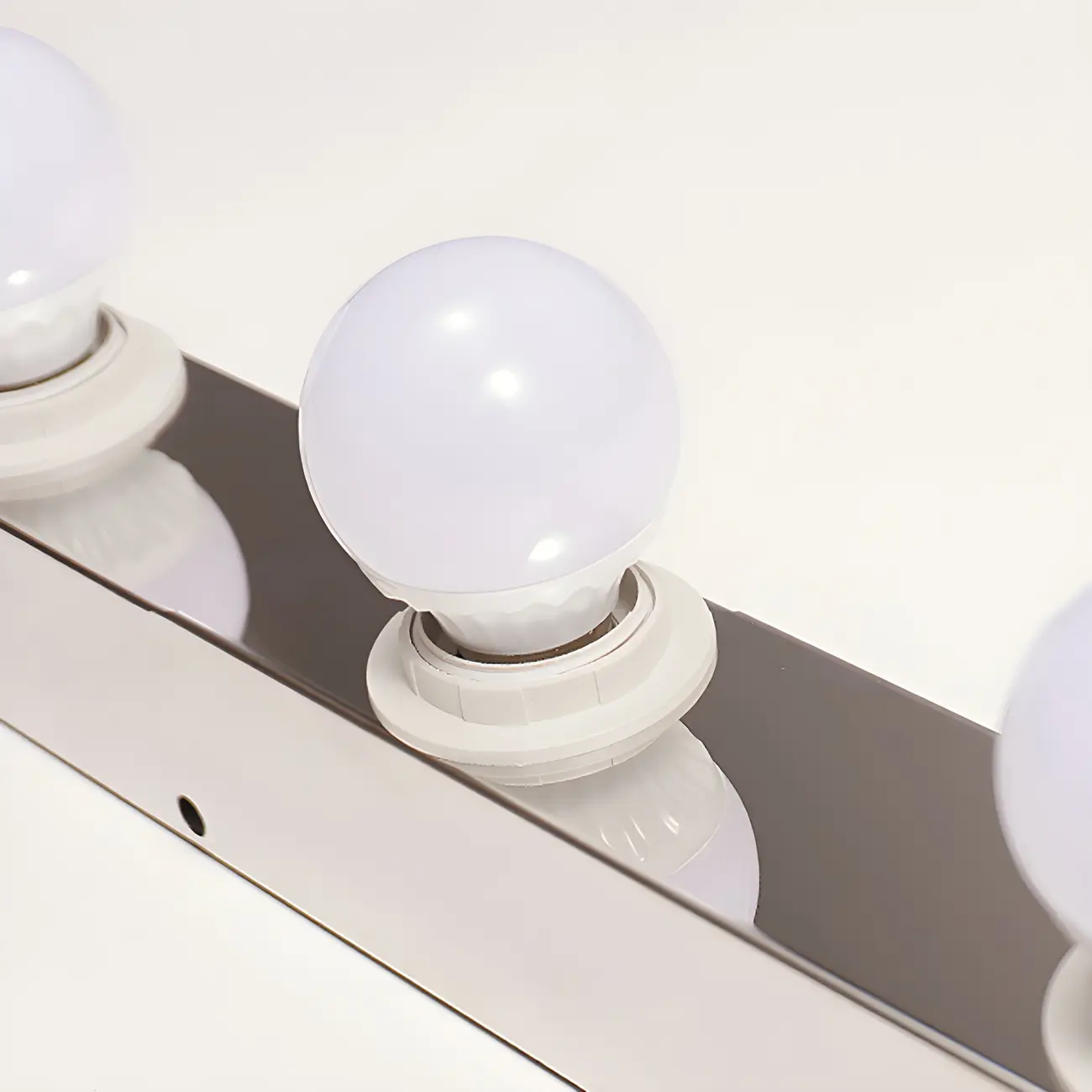 Modern Chrome Globe Bulb Bathroom Vanity Light Image - 11 | homeyfad