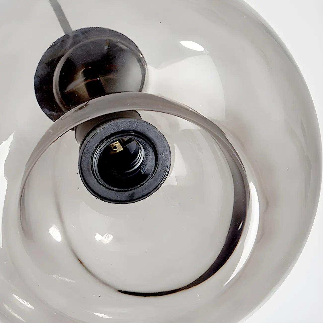 Modern Black Glass Globe Kitchen Pendant Light for Dining | homeyfad