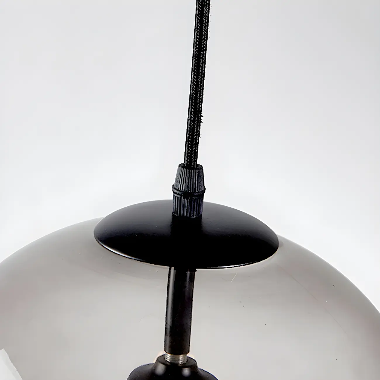 Modern Black Glass Globe Kitchen Pendant Light for Dining | homeyfad