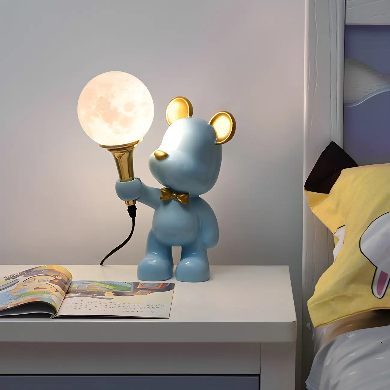 Playful Mini Bear Shape Kids Lamp for Bedroom | homeyfad