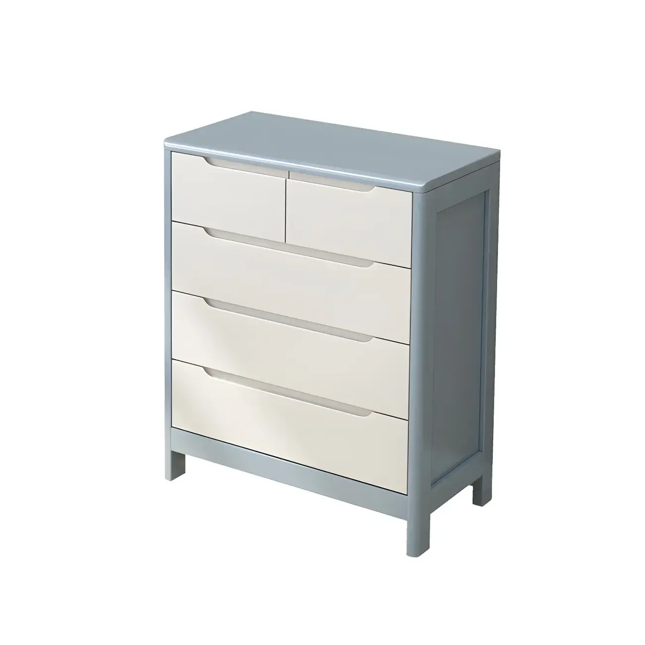 Stylish Natural Rubberwood Dressers & Chests with 6-Drawers Image - 7