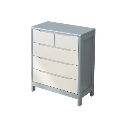 Stylish Natural Rubberwood Dressers & Chests with 6-Drawers Image - 7