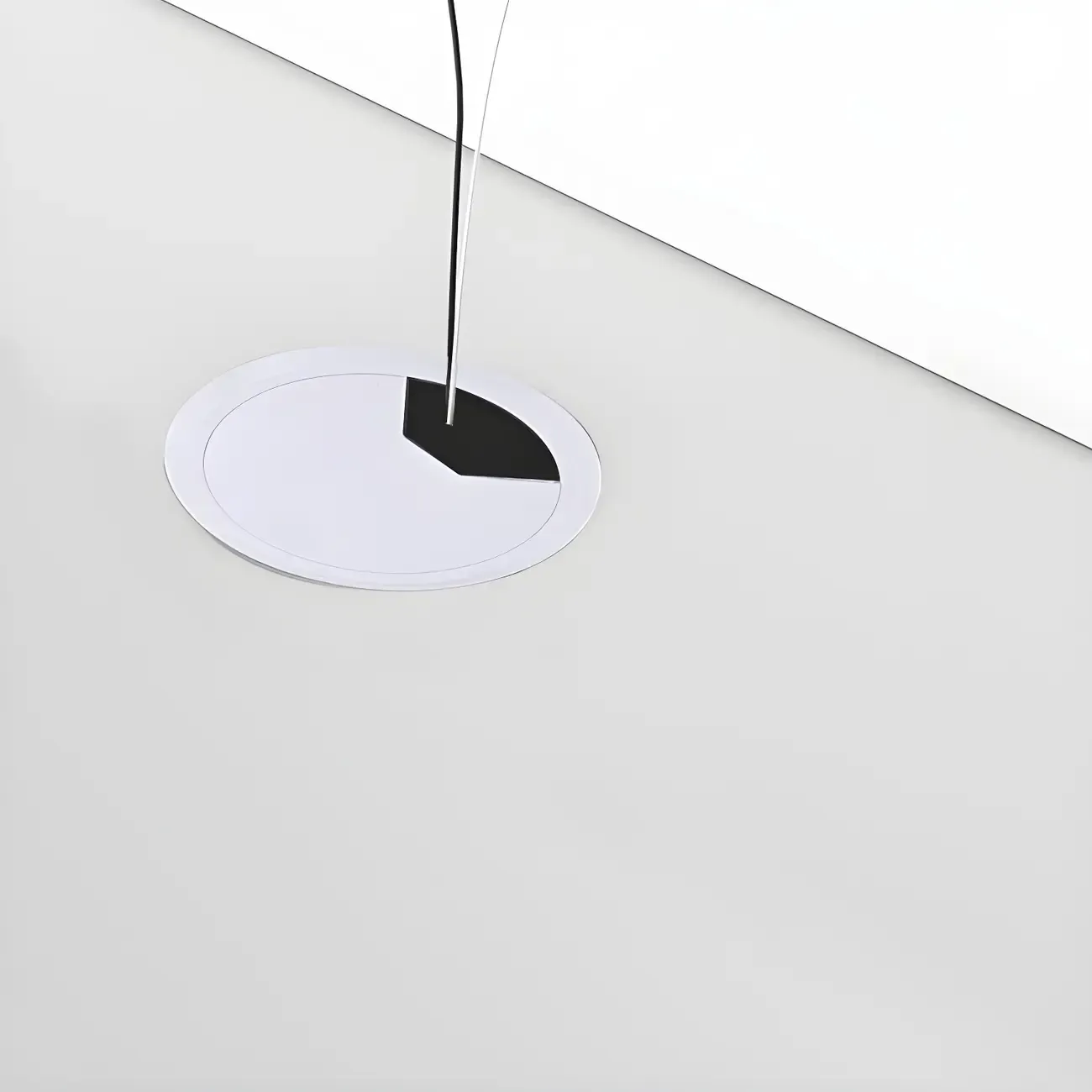 Contemporary Wooden Floating TV Stand in White with Lighting Image - 10