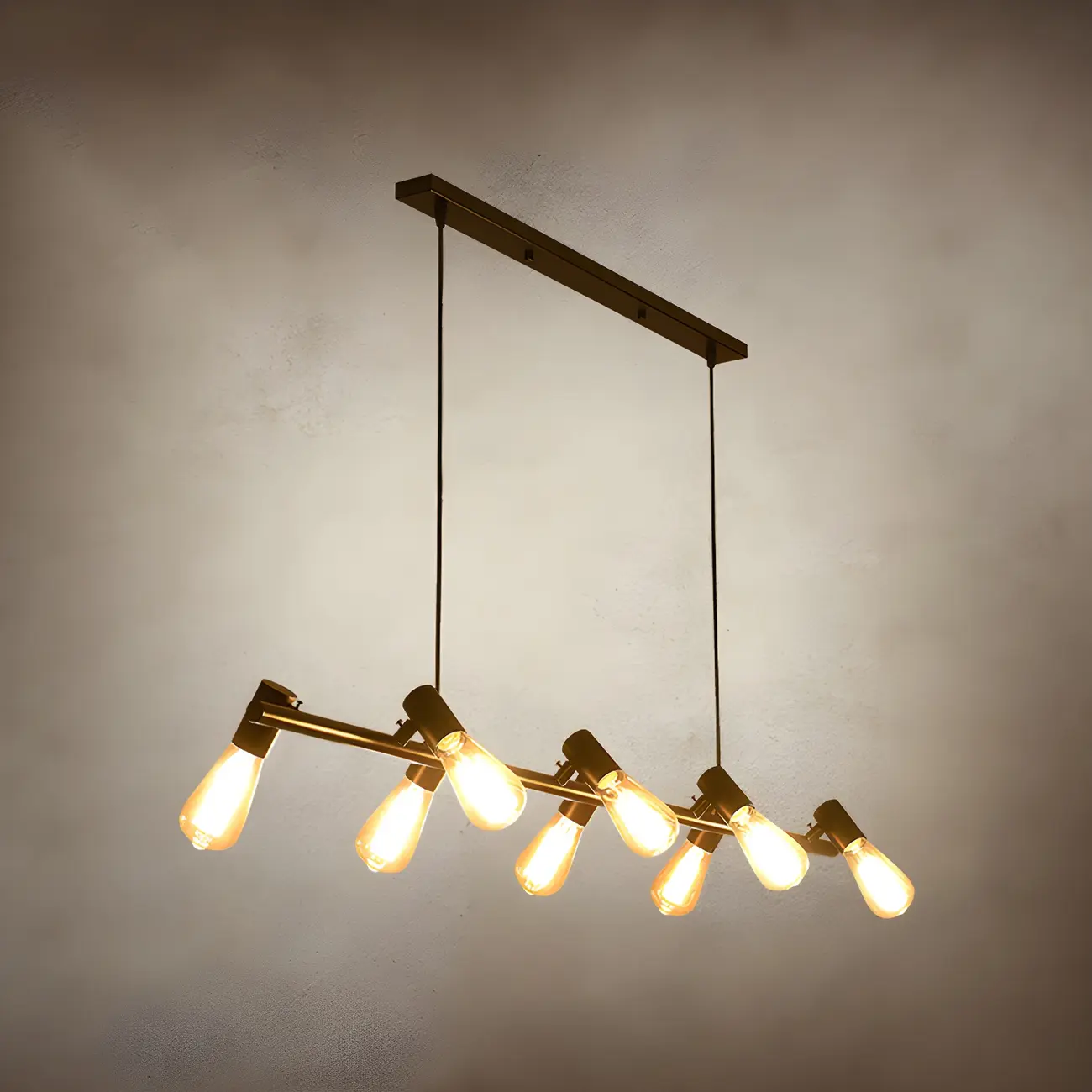 Industrial Black Multi-Light Cluster Pendant Light Image - 8 | homeyfad