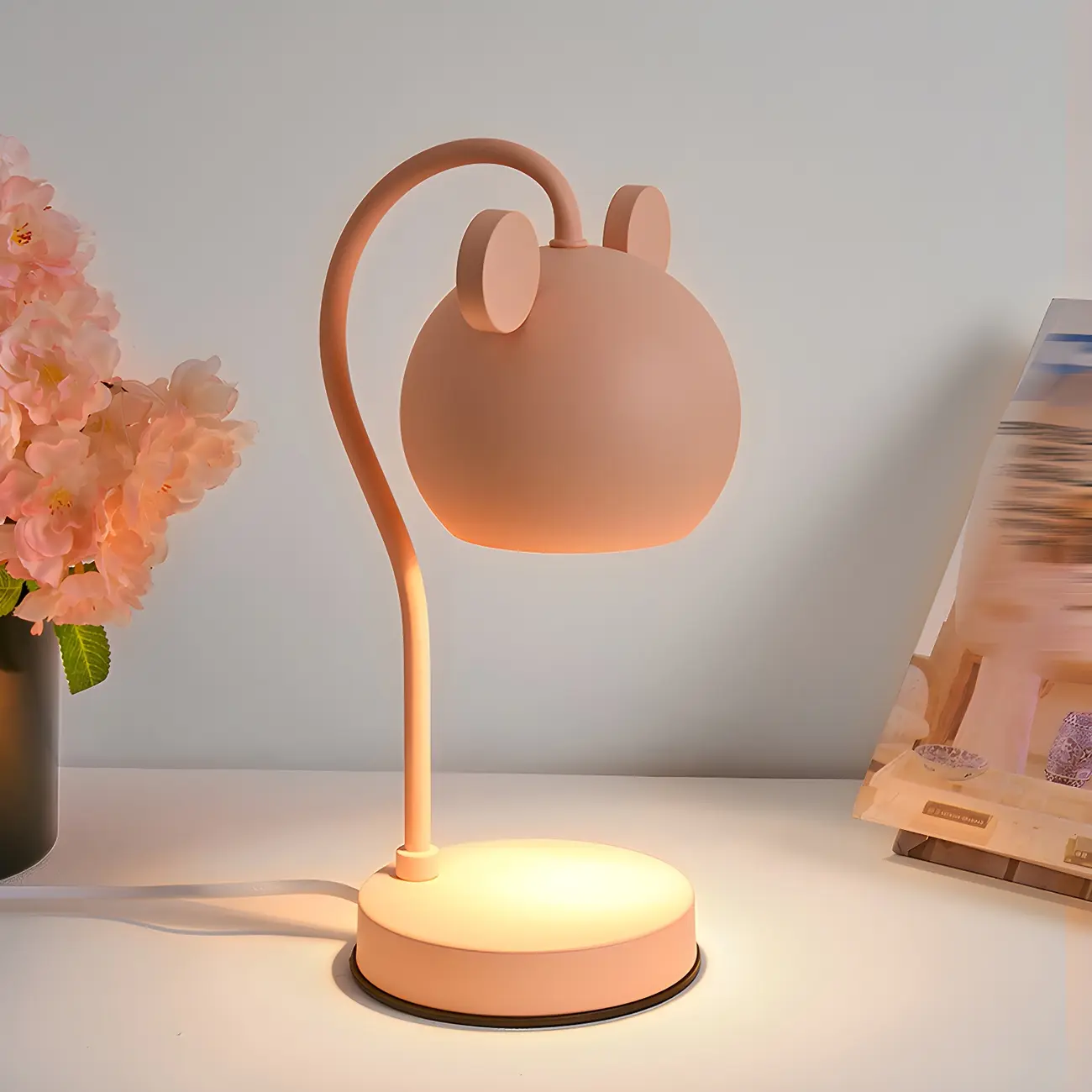 Cute Bear Shade Metal Kids Lamp for Bedroom | homeyfad